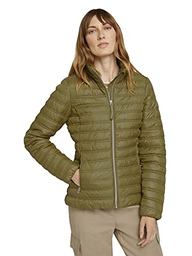 TOM TAILOR Damen 1026519 Ultra Lightweight Steppjacke, 27505-Wooden Moss Green, L von TOM TAILOR