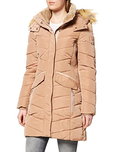 TOM TAILOR Damen Outdoor Steppmantel, 27468 - French Clay Beige, S von TOM TAILOR