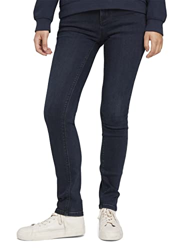 TOM TAILOR Damen 1029659 Alexa Slim Jeans, 10173-Dark Stone Blue Black Denim, 32W / 32L von TOM TAILOR