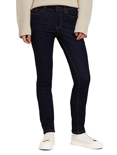 TOM TAILOR Damen 1030588 Alexa Slim Jeans, 10115 - Clean Rinsed Blue Denim, 26W / 34L von TOM TAILOR