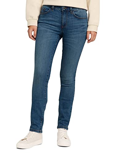 TOM TAILOR Damen 1030588 Alexa Slim Jeans, 10142 - Light Stone Blue Denim, 28W / 32L von TOM TAILOR