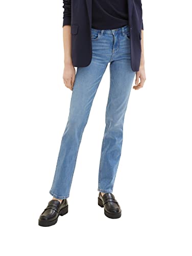 TOM TAILOR Damen 1030589 Alexa Straight Jeans, 10151 - Light Stone Bright Blue Denim, 25W / 30L von TOM TAILOR