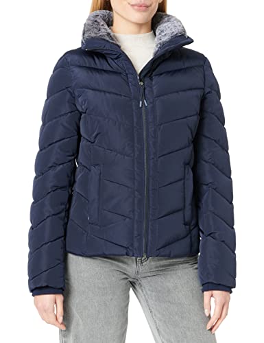 TOM TAILOR Damen Steppjacke mit Stehkragen 1032477, 30025 - Navy Midnight Blue, M von TOM TAILOR