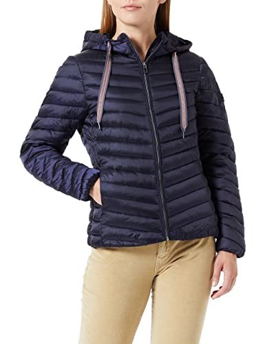 TOM TAILOR Damen Lightweight Steppjacke mit Kapuze 1033466, 30025 - Navy Midnight Blue, L von TOM TAILOR