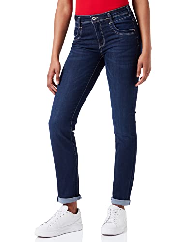 TOM TAILOR Damen Alexa Straight Jeans 10622022 Alexa Straight, 10282 - Dark Stone Wash Denim, 30W / 30L von TOM TAILOR
