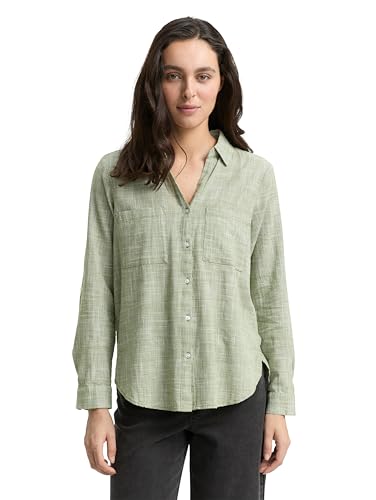 TOM TAILOR Damen 1035247 Bluse, 38802-Deep Ivy Green, 40 TOM TAILOR Damen 1035247 Bluse, 38802-Deep Ivy Green, 40 von TOM TAILOR