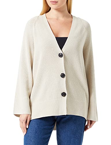 TOM TAILOR Damen 1035305 Cardigan Longstyle, 12365 - Dusty Beige, XL von TOM TAILOR