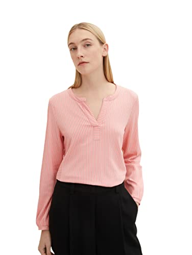 TOM TAILOR Damen Longsleeve im Blusen-Style von TOM TAILOR