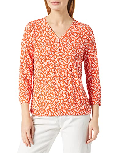 TOM TAILOR Damen 1035459 T-Shirt mit Muster, 31119 - Red Floral Design, L von TOM TAILOR