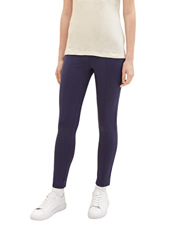 TOM TAILOR Damen 1035496 Treggings mit Ziernaht, 11331 - Atlantic Ocean Blue, 36W / 28L von TOM TAILOR