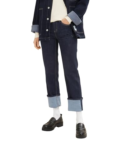 TOM TAILOR Damen 1035530 Alexa Straight Jeans, 10115 - Clean Rinsed Blue Denim, 25W / 28L von TOM TAILOR