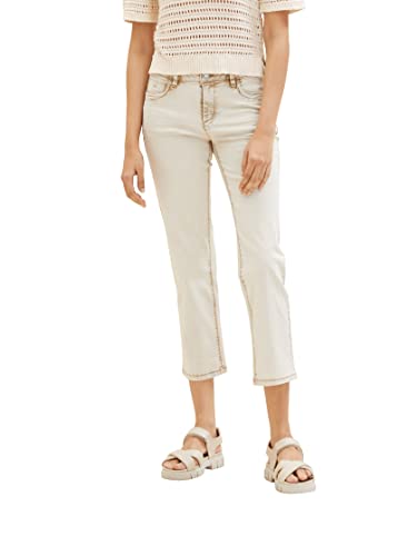 TOM TAILOR Damen 1035532 Alexa Straight Jeans, 10942 - Beach Sand, 25W / 28L von TOM TAILOR