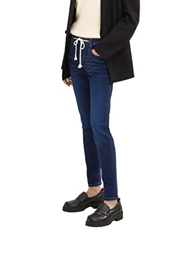 TOM TAILOR Damen Tapered Relaxed Jeans mit Kordelzug von TOM TAILOR