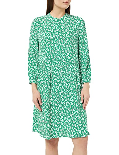 TOM TAILOR Damen 1035862 Kleid mit Muster & Knopfleiste, 31117 - Green Floral Design, 42 von TOM TAILOR