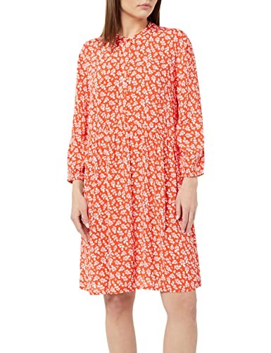 TOM TAILOR Damen 1035862 Kleid mit Muster & Knopfleiste, 31119 - Red Floral Design, 36 von TOM TAILOR