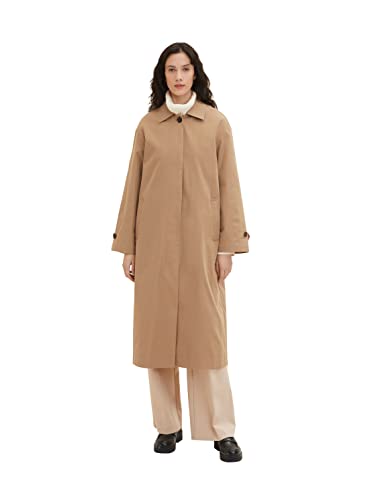 TOM TAILOR Damen 1035874 Loose Fit Trenchcoat, 12912 - Splashed Clay Beige, L von TOM TAILOR