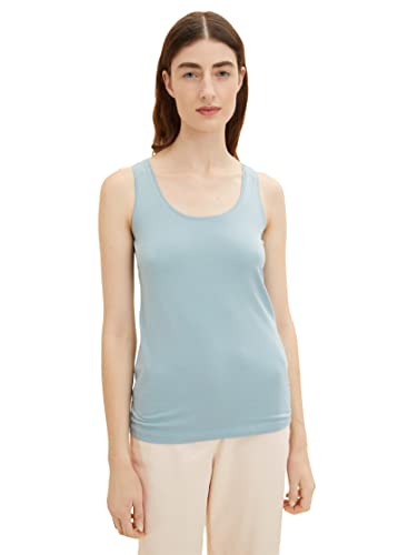 TOM TAILOR Damen 1036260 Basic Top, 30838 - Tourmaline, L von TOM TAILOR