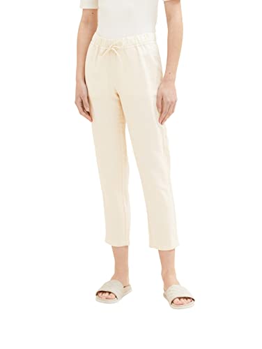 TOM TAILOR Damen 1036637 Hose, 31649 - Ivory Ecru, 34W / 28L von TOM TAILOR