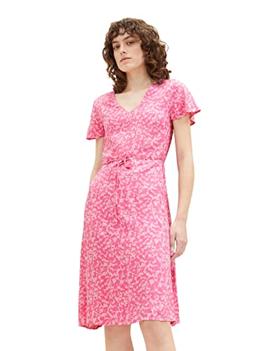 TOM TAILOR Damen 1036648 Kleid, 31745 - Pink Geo Design, 38 von TOM TAILOR