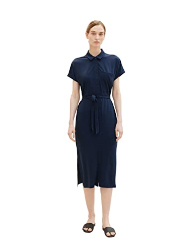 TOM TAILOR Damen 1036649 Kleid, 11758 - Midnight Sail, 32 von TOM TAILOR