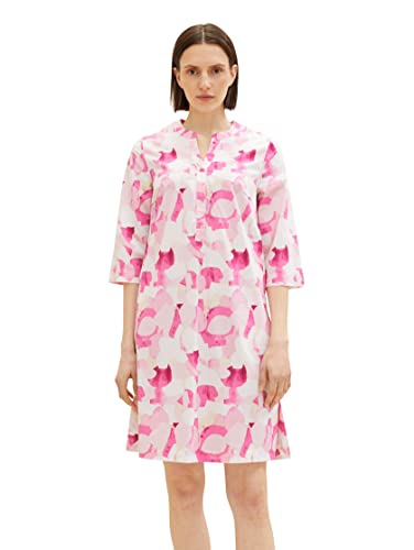 TOM TAILOR Damen 1036650 Kleid, 31803 - Pink Shapes Design, 38 von TOM TAILOR