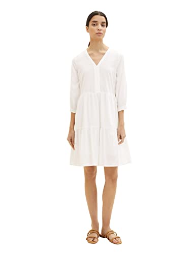 TOM TAILOR Damen 1036653 Kleid, 10315 - Whisper White, 36 TOM TAILOR Damen 1036653 Kleid, 10315 - Whisper White, 36 von TOM TAILOR