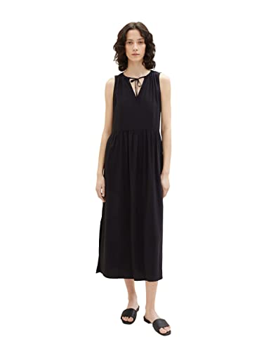 TOM TAILOR Damen 1036669 Kleid, 14482 - Deep Black, 44 von TOM TAILOR