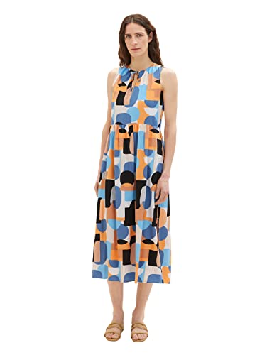 TOM TAILOR Damen 1036669 Kleid, 31817 - Abstract Retro Shapes Design, 42 von TOM TAILOR