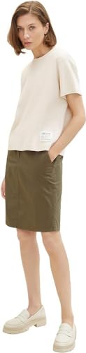 TOM TAILOR Damen 1036677 Chino Rock mit Kordel, 11848-Jungle Soil Green, 46 von TOM TAILOR