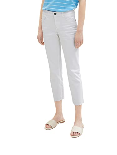 TOM TAILOR Damen 1036727 Alexa Slim Jeans, 20000 - White, 28W / 26L von TOM TAILOR