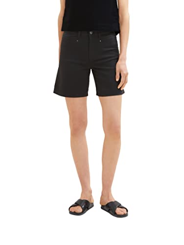TOM TAILOR Damen 1036731 Kate Bermuda Jeans Shorts, 14482-Deep Black, 29 von TOM TAILOR