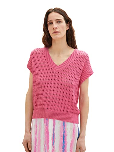 TOM TAILOR Damen 1036736 Pullunder, 31647 - Nouveau Pink, L von TOM TAILOR