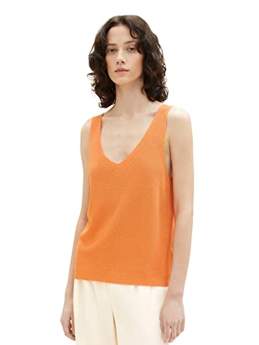 TOM TAILOR Damen 1036741 Pullunder, 26769 - Musk Melon, L von TOM TAILOR
