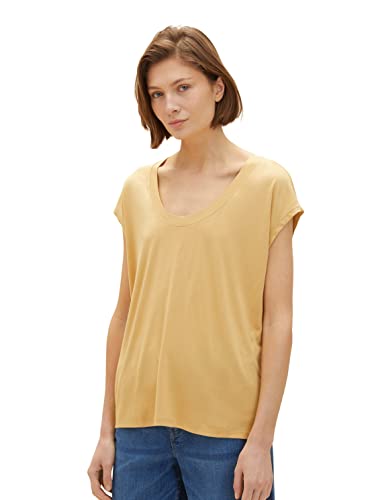 TOM TAILOR Damen 1036767 T-Shirt, 31648 - Fawn Beige, XXL TOM TAILOR Damen 1036767 T-Shirt, 31648 - Fawn Beige, XXL von TOM TAILOR