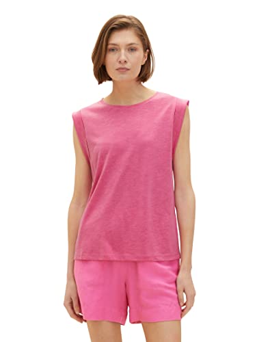 TOM TAILOR Damen 1036779 Top, 31647 - Nouveau Pink, L von TOM TAILOR