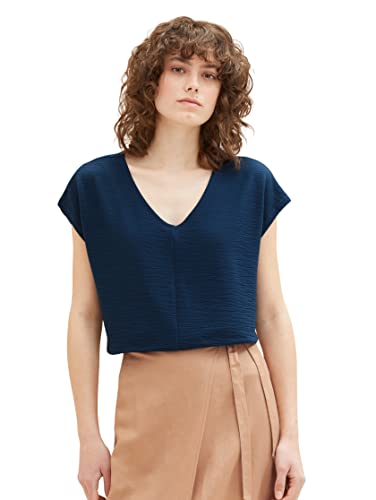 TOM TAILOR Damen 1036783 T-Shirt, 11758 - Midnight Sail, M von TOM TAILOR