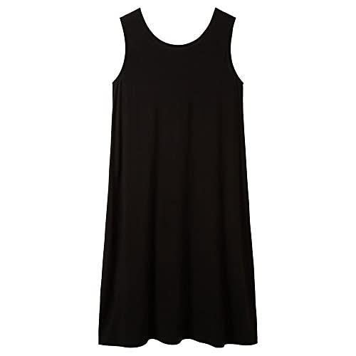 TOM TAILOR Damen 1036803 Basic Jerseykleid, 14482-Deep Black, 36 von TOM TAILOR