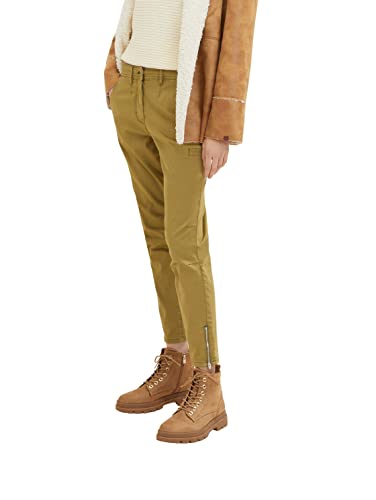 TOM TAILOR Damen 1036904 Chino Cargo Hose, 28866 - Strong Olive, 36W / 28L von TOM TAILOR