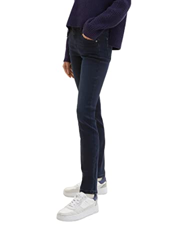 TOM TAILOR Damen 1036915 Alexa Slim Jeans, 10173 - Dark Stone Blue Black Denim, 32W / 32L von TOM TAILOR