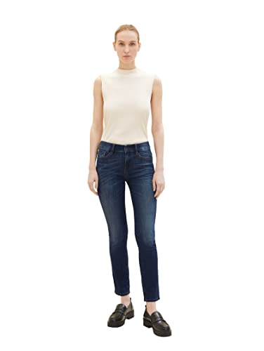 TOM TAILOR Damen 1037037 Kate Slim Jeans, 10282 - Dark Stone Wash Denim, 25W / 32L von TOM TAILOR