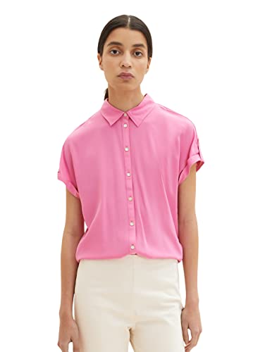 TOM TAILOR Damen 1037229 Bluse, 31647 - Nouveau Pink, 32 von TOM TAILOR