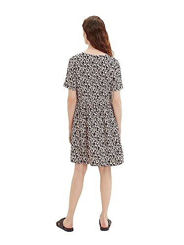 TOM TAILOR Damen 1037237 Kleid mit Muster, 32148-Black Small Abstract Design, 42 von TOM TAILOR