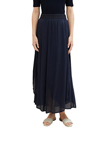 TOM TAILOR Damen 1037497 Maxi Rock, 10668-Sky Captain Blue, 32 von TOM TAILOR