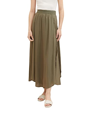 TOM TAILOR Damen 1037497 Maxi Rock, 11848-Jungle Soil Green, 34 von TOM TAILOR