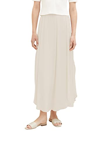 TOM TAILOR Damen 1037497 Maxi Rock, 12365-Dusty Beige, 46 von TOM TAILOR