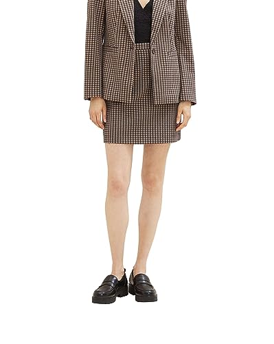 TOM TAILOR Damen 1037700 Rock mit Karomuster, 32409-navy Blush Check ck, 42 von TOM TAILOR