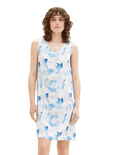 TOM TAILOR Damen 1037793 Hose, 32135 - Blue Shapes Design, 32 von TOM TAILOR