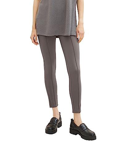 TOM TAILOR Damen 1038012 Leggings mit Ziernaht, 32251-dark Mineral Grey, 38/28 von TOM TAILOR