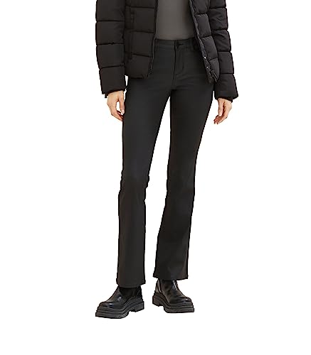 TOM TAILOR Damen 1038339 Kate Narrow Bootcut Jeans, 14482-deep Black, 26/32 von TOM TAILOR