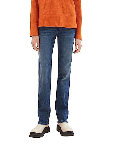 TOM TAILOR Damen Alexa Straight Jeans mit Bügelfalte von TOM TAILOR